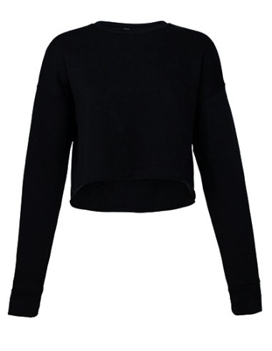 B-7503-Womens Cropped Crew Fleece